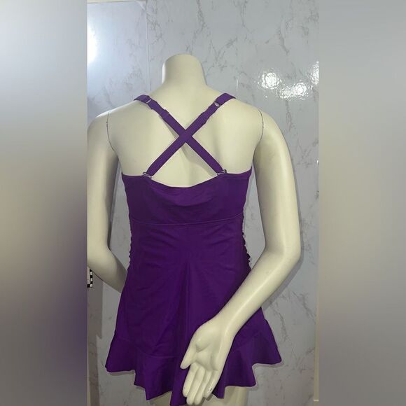 NWT Torrid Rusched Underwire Swimsuit - Picture 6 of 9